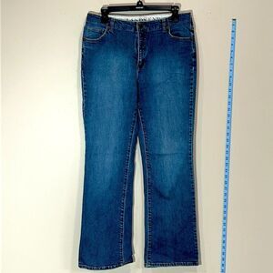 Awesome Blue Jeans By Lands’ End. Size 12. Boot Leg